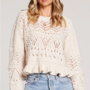 Saltwater LUXE Beige Knit Sweater